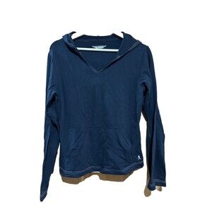 Royal Robbins Black Knit Long Sleeve Pullover Hoodie Sweater Womens‎ M